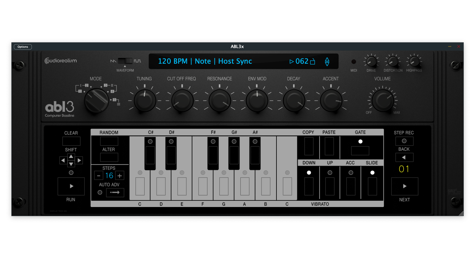 AudioRealism ABL3 Acid Bassline Synth 303